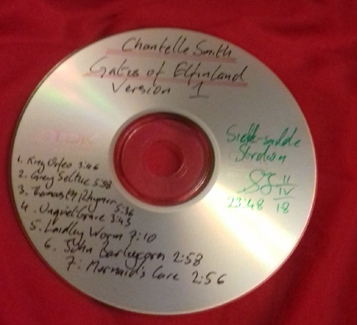 Image of the CD containing the first cut of Chantelle Smith's The Gates of Elfinland